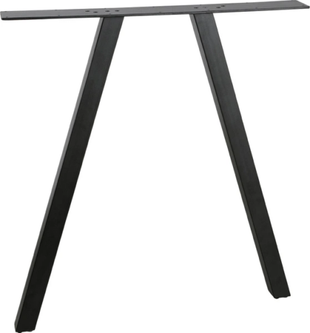 Understel bordben WOOOD Tablo til plankebord sort metal H72ÃB79ÃD10 cm